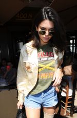 KENDALL JENNER at Il Pastaio in Beverly Hills 06/13/2016