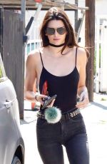KENDALL JENNER in Tights Out in West Hollywood 06/07/2016