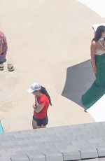 KIM KARDASHIAN and CHRISTINA AGUILERA at a Birthday Party in Woodland Hills 06/18/2016