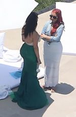 KIM KARDASHIAN and CHRISTINA AGUILERA at a Birthday Party in Woodland Hills 06/18/2016