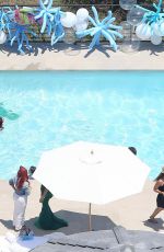 KIM KARDASHIAN and CHRISTINA AGUILERA at a Birthday Party in Woodland Hills 06/18/2016