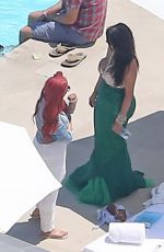 KIM KARDASHIAN and CHRISTINA AGUILERA at a Birthday Party in Woodland Hills 06/18/2016