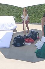 KIM KARDASHIAN and CHRISTINA AGUILERA at a Birthday Party in Woodland Hills 06/18/2016