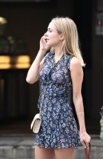 KIMBERLEY GARNER Walks Her Dog Out in London 06/23/2016