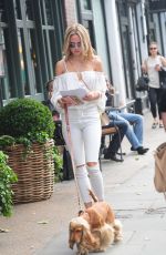 KIMBERLEY GARNER Walks Her Dog Out in London 06/25/2016