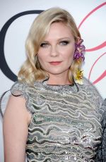 KIRSTEN DUNST at CFDA Fashion Awards in New York 06/06/2016