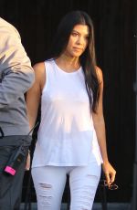 KOURTNEY KARDASHIAN Leaves Studio in Van Nuys 06/22/2016