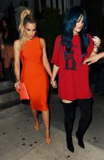 KYLIE JENNER and KHLOE KARDASHIAN Out in Hollywood 06/14/2016