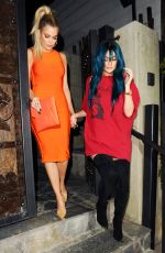 KYLIE JENNER and KHLOE KARDASHIAN Out in Hollywood 06/14/2016
