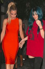 KYLIE JENNER and KHLOE KARDASHIAN Out in Hollywood 06/14/2016