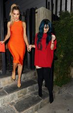KYLIE JENNER and KHLOE KARDASHIAN Out in Hollywood 06/14/2016