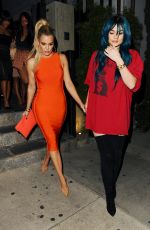 KYLIE JENNER and KHLOE KARDASHIAN Out in Hollywood 06/14/2016