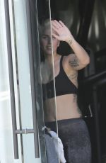 LADY GAGA at a Gym in Los Angeles 06/19/2016