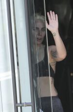 LADY GAGA at a Gym in Los Angeles 06/19/2016