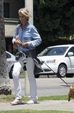 LADY VICTORIA HARVEY Walks Her Dog Out in Beverly Hills 06/24/2016