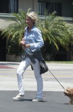 LADY VICTORIA HARVEY Walks Her Dog Out in Beverly Hills 06/24/2016