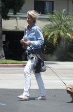 LADY VICTORIA HARVEY Walks Her Dog Out in Beverly Hills 06/24/2016
