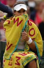 LAURA ROBSON at 1st Round at Wimbledon Tennis Championships in London 06/27/2016