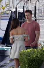 LEA MICHELE at Rehearsals for Sci-Fi Tv Show 