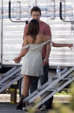 LEA MICHELE at Rehearsals for Sci-Fi Tv Show 