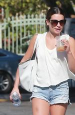 LEA MICHELE in Cut Off Out in Los Angeles 06/20/2016