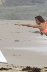 LEA MICHELE on the Set of a Photoshoot at a Beach in Malibu 06/21/2016