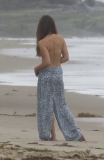 LEA MICHELE on the Set of a Photoshoot at a Beach in Malibu 06/21/2016