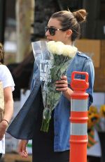 LEA MICHELE Shopping at Whole Foods in Los Angeles 06/27/2016