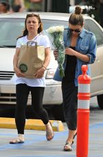 LEA MICHELE Shopping at Whole Foods in Los Angeles 06/27/2016