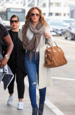 LEAH REMINI at LAX Airport in Los Angeles 05/31/2016