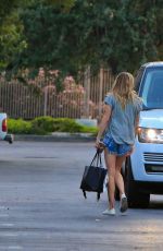 LEANN RIMES in Jeans Shorts Out in Westlake 06/01/2016
