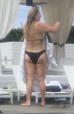 LESHA SEBERT in Bikini at a Pool in Palm Springs 06/18/2016