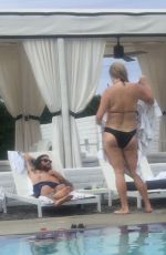 LESHA SEBERT in Bikini at a Pool in Palm Springs 06/18/2016