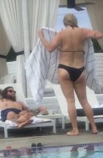 LESHA SEBERT in Bikini at a Pool in Palm Springs 06/18/2016