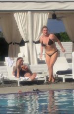 LESHA SEBERT in Bikini at a Pool in Palm Springs 06/18/2016