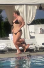 LESHA SEBERT in Bikini at a Pool in Palm Springs 06/18/2016