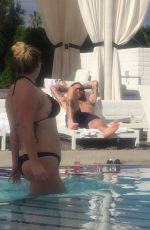 LESHA SEBERT in Bikini at a Pool in Palm Springs 06/18/2016