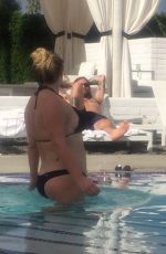 LESHA SEBERT in Bikini at a Pool in Palm Springs 06/18/2016