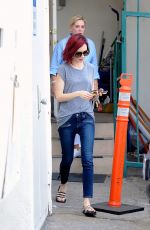 LILY COLLINS Leaves Her Mom