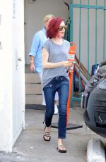LILY COLLINS Leaves Her Mom