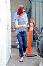 LILY COLLINS Leaves Her Mom
