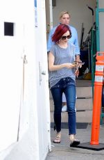 LILY COLLINS Leaves Her Mom