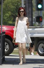 LILY COLLINS Out in Beverly Hills 06/29/2016