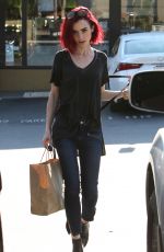 LILY COLLINS Out Shopping in West Hollywood 06/20/2016