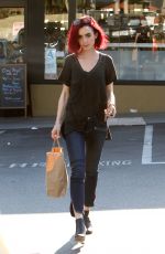 LILY COLLINS Out Shopping in West Hollywood 06/20/2016