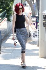LILY COLLINS Shopping at Whole Foods in West Hollywood 06/21/2016