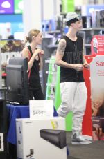 LILY-ROSE DEPP Shopping at Best Buy in Hollywood 06/10/2016