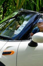 LINDSAY LOHAN and Egor Tarabasov Drive Around Mauritius Island 06/24/2016
