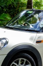 LINDSAY LOHAN and Egor Tarabasov Drive Around Mauritius Island 06/24/2016