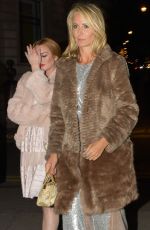 LINDSAY LOHAN and LADY VICTORIA HERVEY at Gucci Party in London 06/02/2016